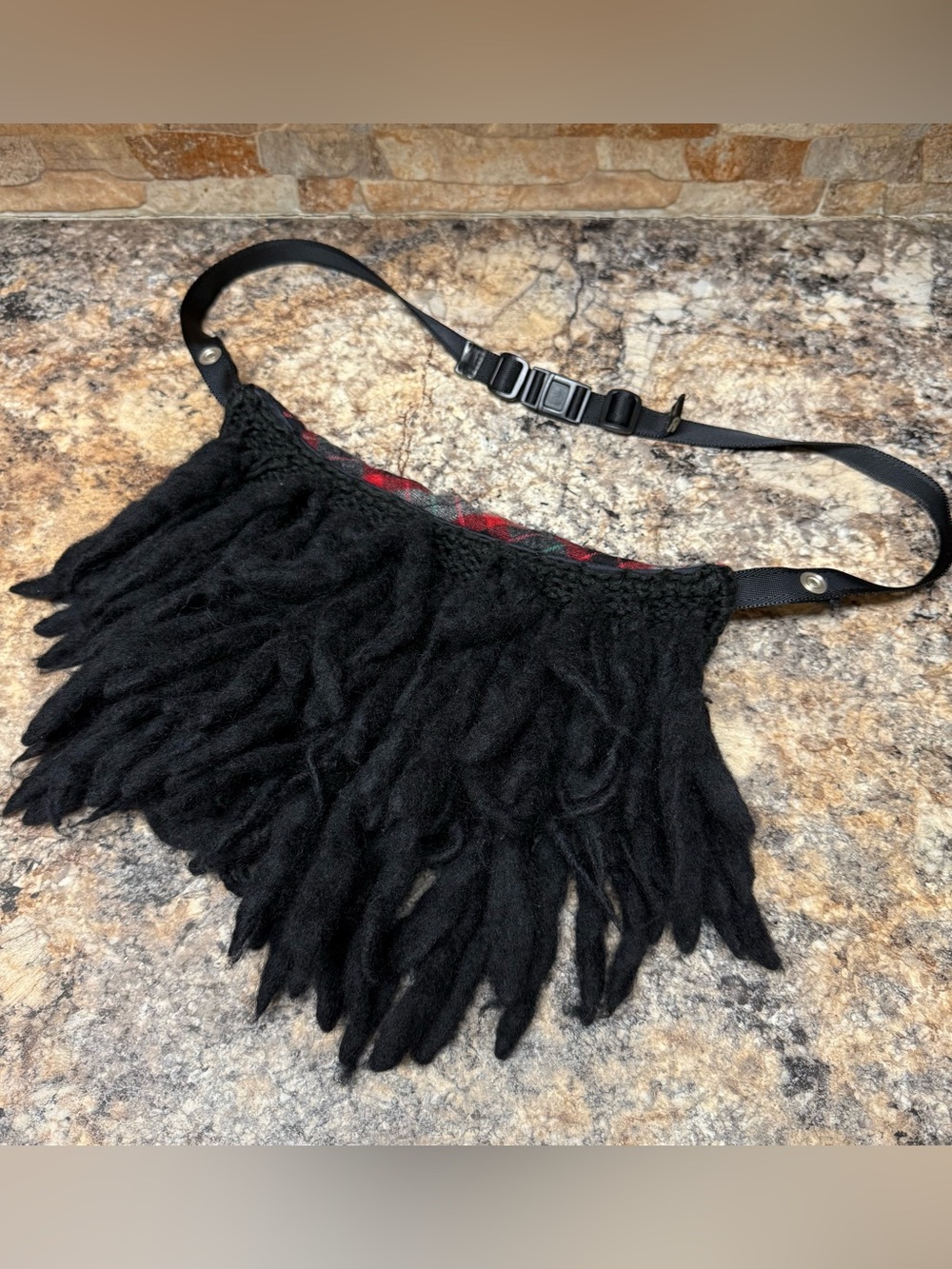 RARE! Rebirth To Tabura Rasa A/W 05-06 Plaid Dread Bag Archive Japanese Brand